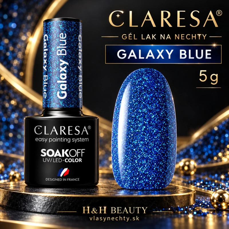 CLARESA GÉL LAK NA NECHTY Galaxy Blue 5g