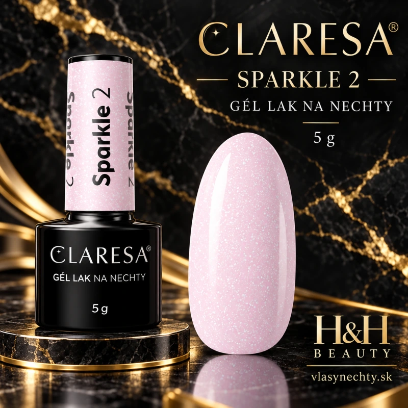 CLARESA GÉL LAK NA NECHTY SPARKLE 2 -5g