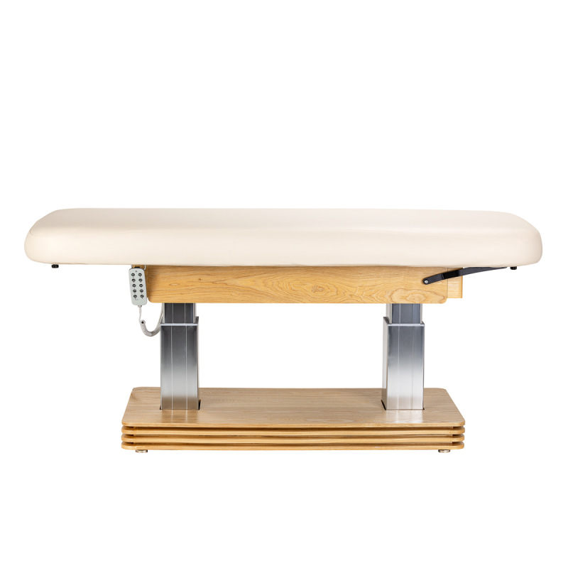 Leżanka SPA Sillon Comfort kremowa z jasnobrązową podstawą 5