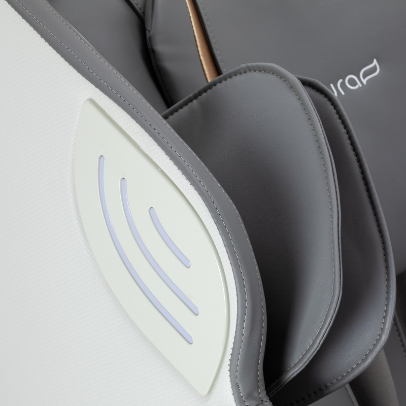 Masážne kreslo Sakura Maximus 809 3D biele a šedé 6