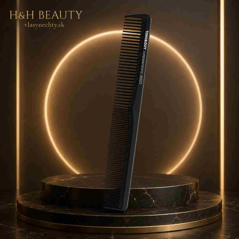 KADERNÍCKY HREBEŇ NA VLASY TONI&GUY CARBON ANTISTATIC 06923