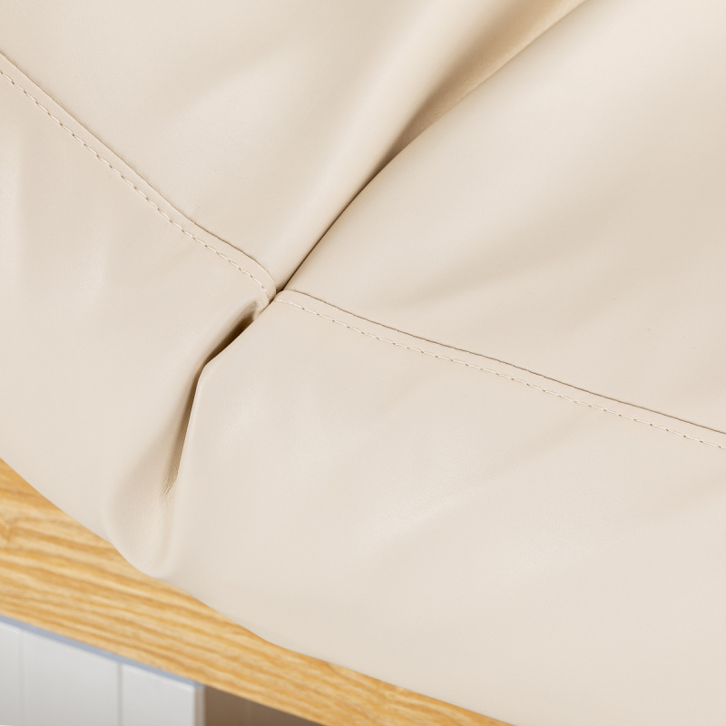 Leżanka SPA Sillon Comfort kremowa z jasnobrązową podstawą 16