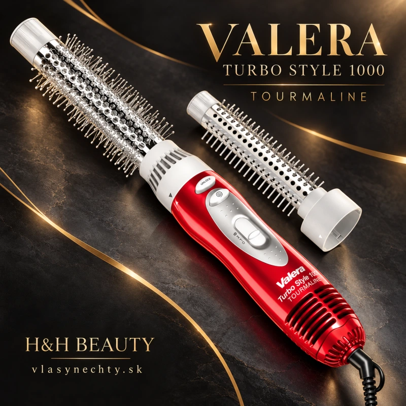 VALERA KADERNÍCKA KULMA NA VLASY TURBO STYLE 1000 W TOURMALINE