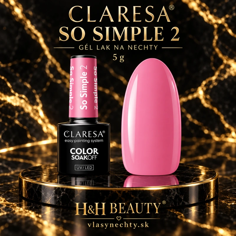 Gél lak na nechty CLARESA SO SIMPLE 2 -5g