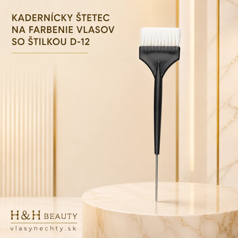 KADERNÍCKY ŠTETEC NA FARBENIE VLASOV SO ŠTILKOU D-12