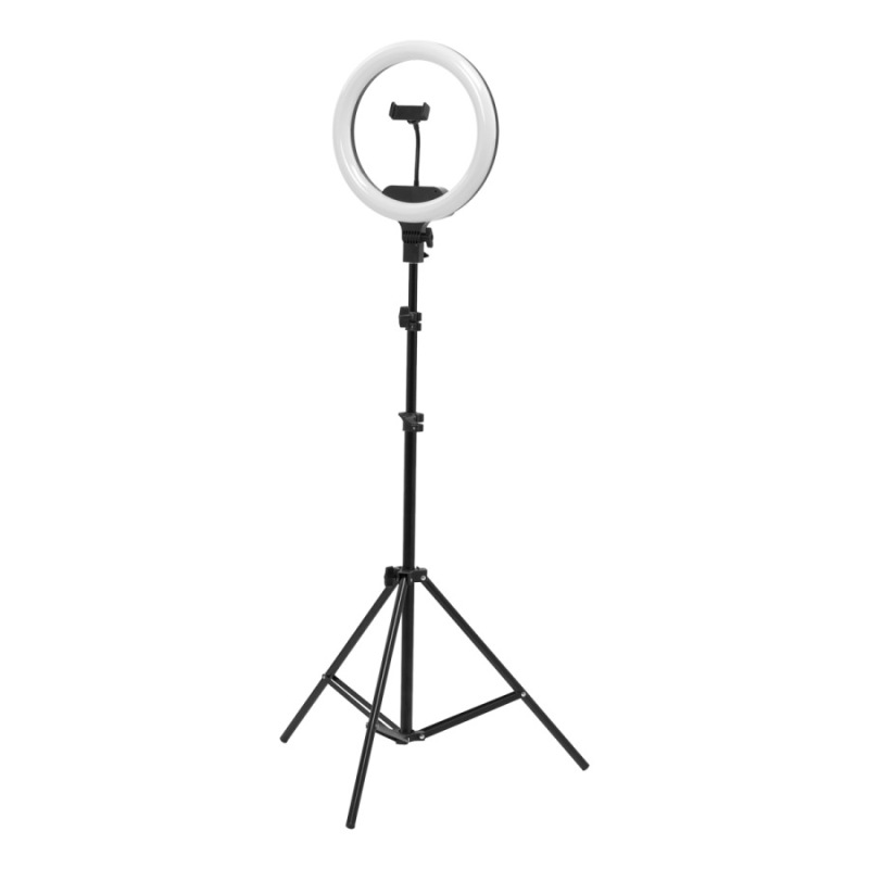 Kruhová lampa Ring Light 13"" 36 W LED so statívom čierna 16