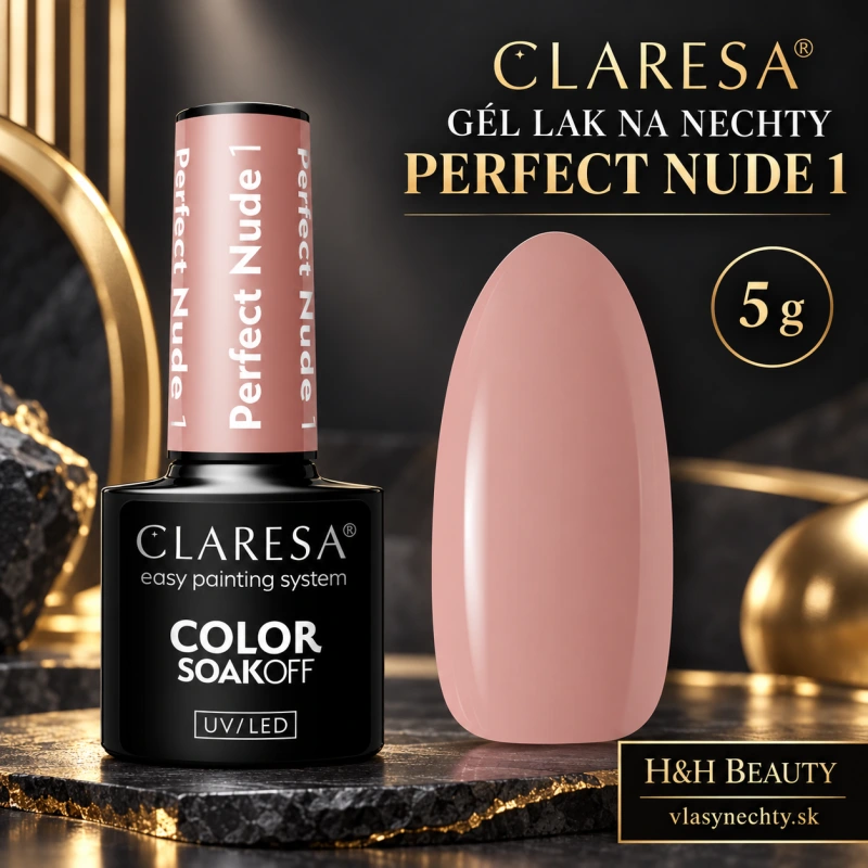 CLARESA GÉL LAK NA NECHTY PERFECT NUDE 1 5G