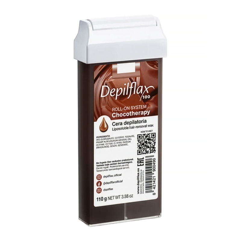 Depilflax 100 depilačný vosk v rolke Chocotherapy 110 g 1