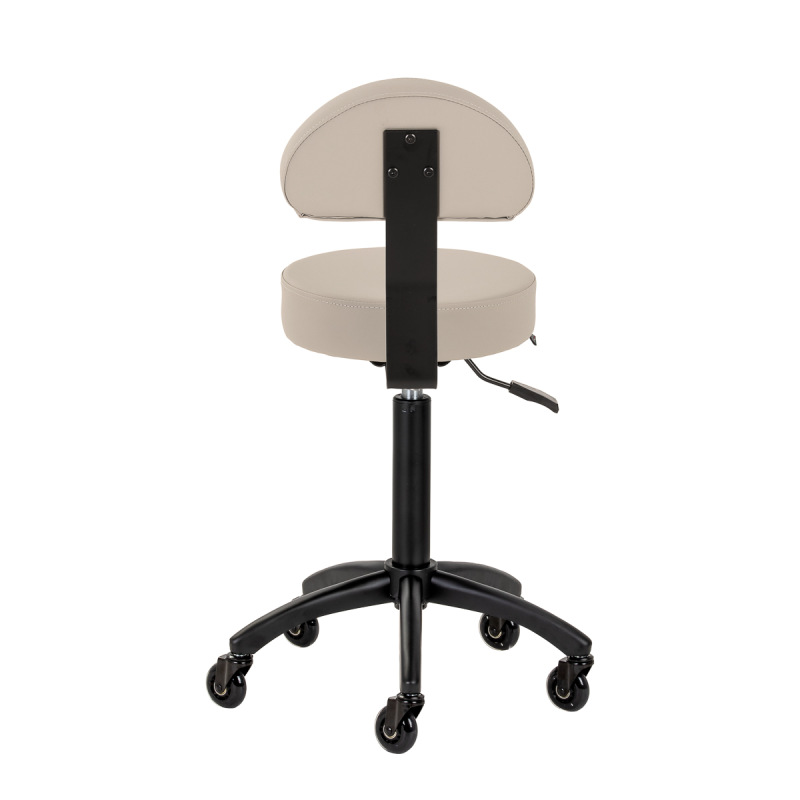 Taboret fryzjerski Gabbiano D026 beżowy 2