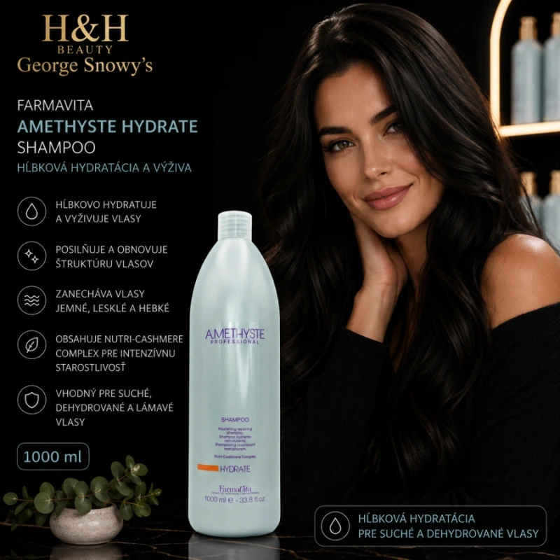 Farmavita Amethyste Hydrate Shampoo 1000 ml 2