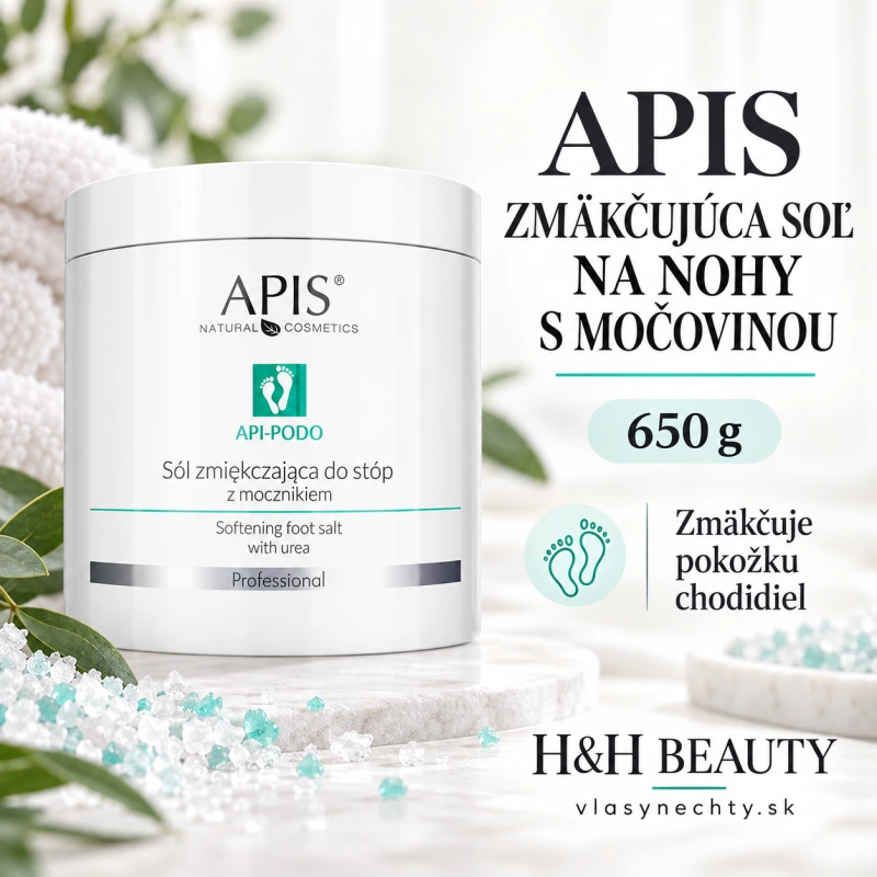 APIS ZMÄKČUJÚCA SOĽ NA NOHY S MOČOVINOU 650g