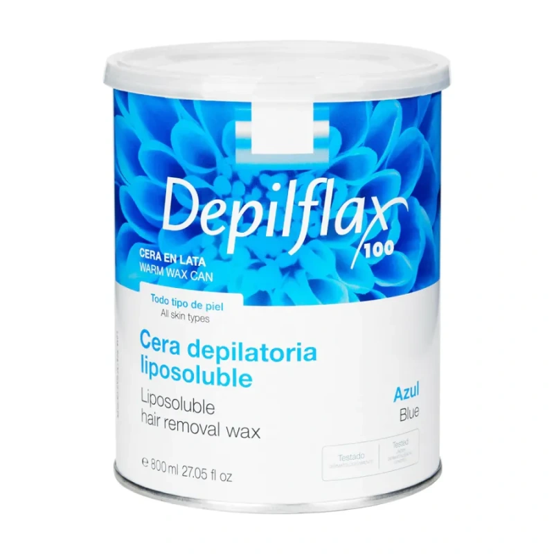 DEPILFLAX WOSK DO DEPILACJI PUSZKA 800ML AZULEN 1