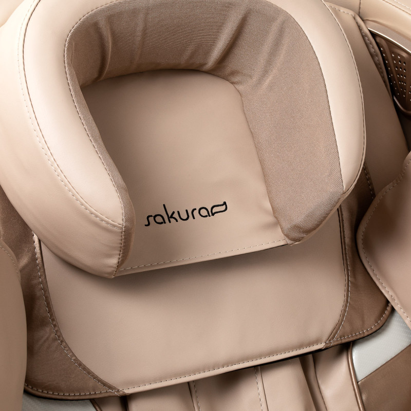 Sakura masážne kreslo Prime 101 – krémovo-béžové 10