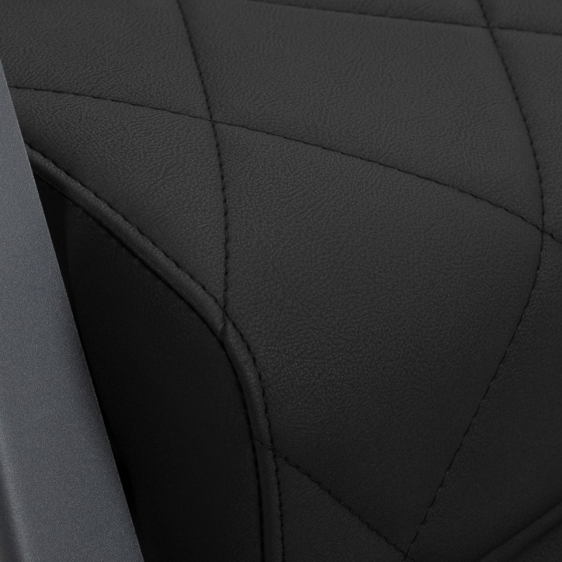 BARBERSKE KRESLO GABBIANO Bruno s grafitovým rámom čierne 15