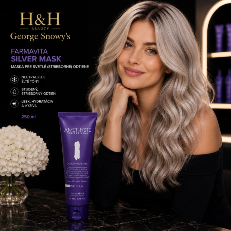 Farmavita AMETHYSTE COLOURING MASK SILVER 250ml 2