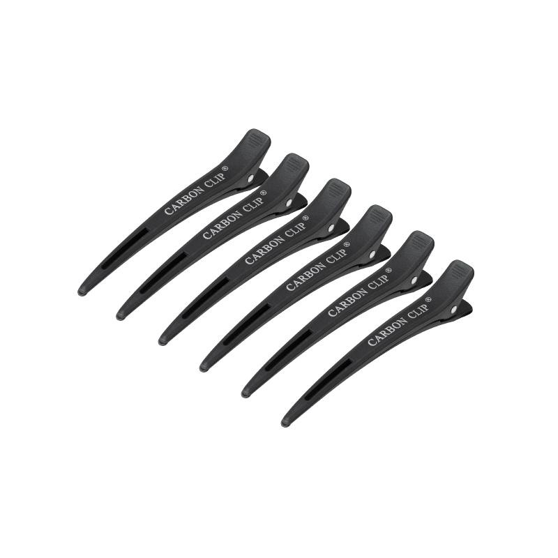 KADERNÍCKE KLIPSY DO VLASOV CARBON E-156ks 11,5CM ČIERNE 1