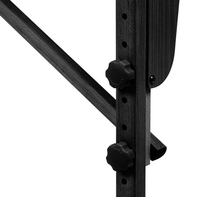 Stôl na masáž BALANCE – skladací, drevený, 2-segmentový (ružová / čierne drevo) 10