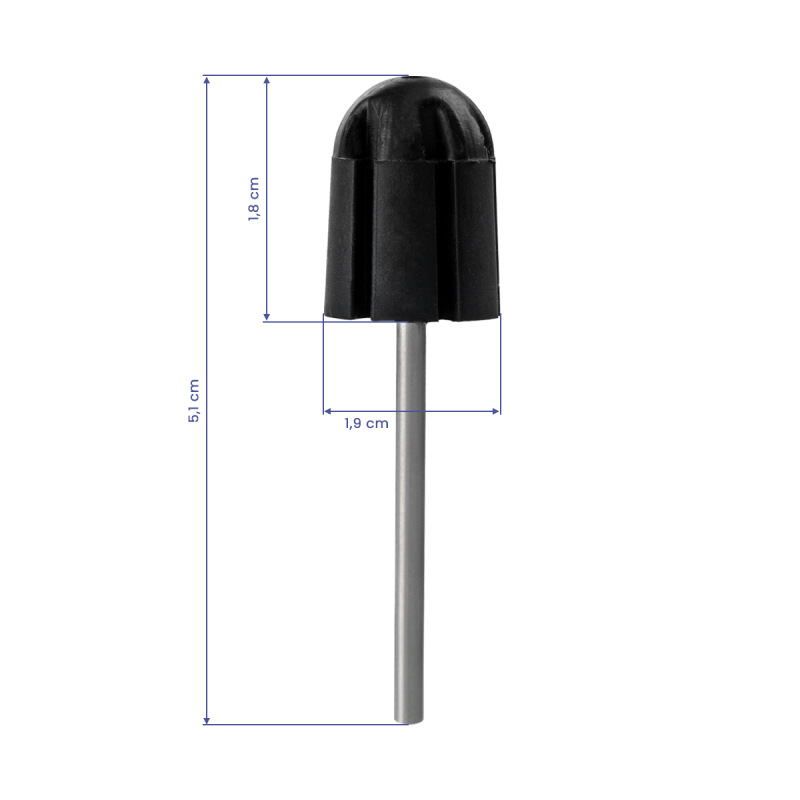 Súprava na pedikúru s 5 filtrami pre frézu EXO, gumový nosič 13 mm, kryty EXO Med Cap 7