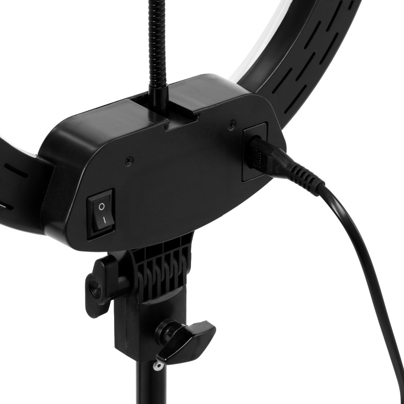 Kruhová lampa Ring Light 13"" 36 W LED so statívom čierna 11