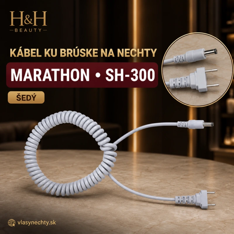KÁBEL KU BRÚSKE NA NECHTY MARATHON S HLAVICOU SH-300 ŠEDÝ
