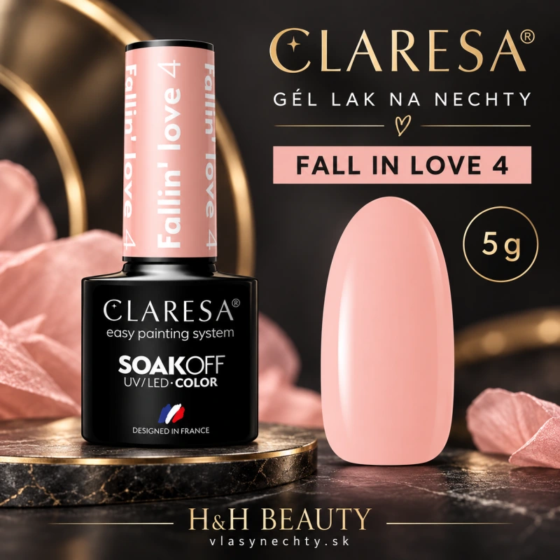 CLARESA GÉL LAK NA NECHTY FALLIN"LOVE 4 - 5 g