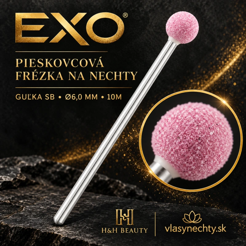 EXO PIESKOVCOVÁ FRÉZKA NA NECHTY GUĽKA SB Ø 6,0MM /10M