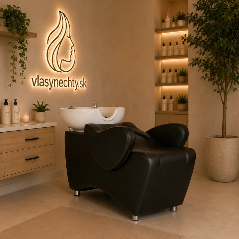 KADERNÍCKY UMÝVACÍ BOX HAIR SYSTEM HSB46 ČIERNÝ