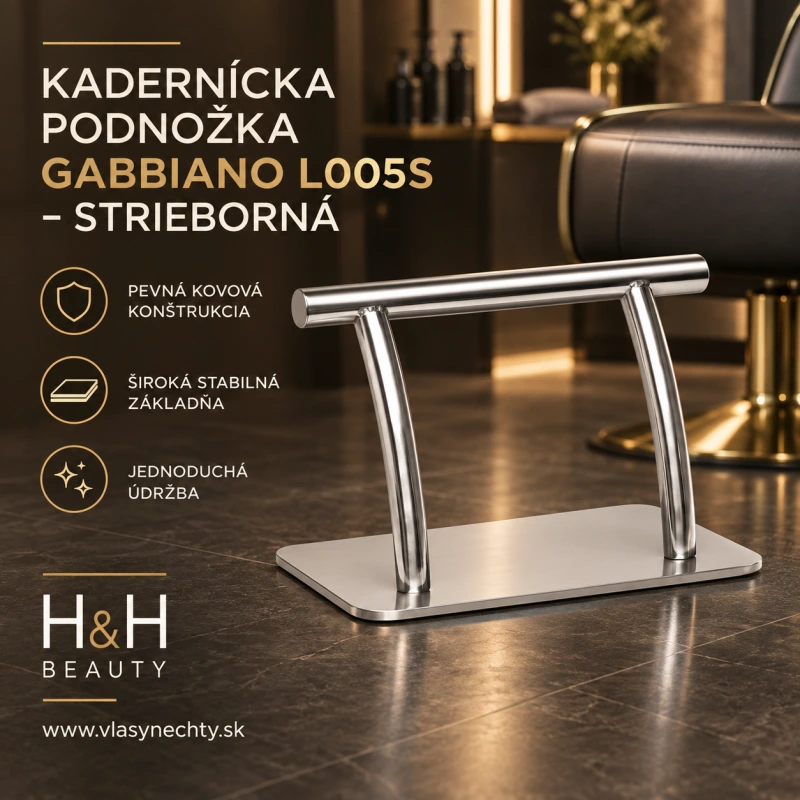 KADERNÍCKA PODNOŽKA GABBIANO L005S – STRIEBORNÁ