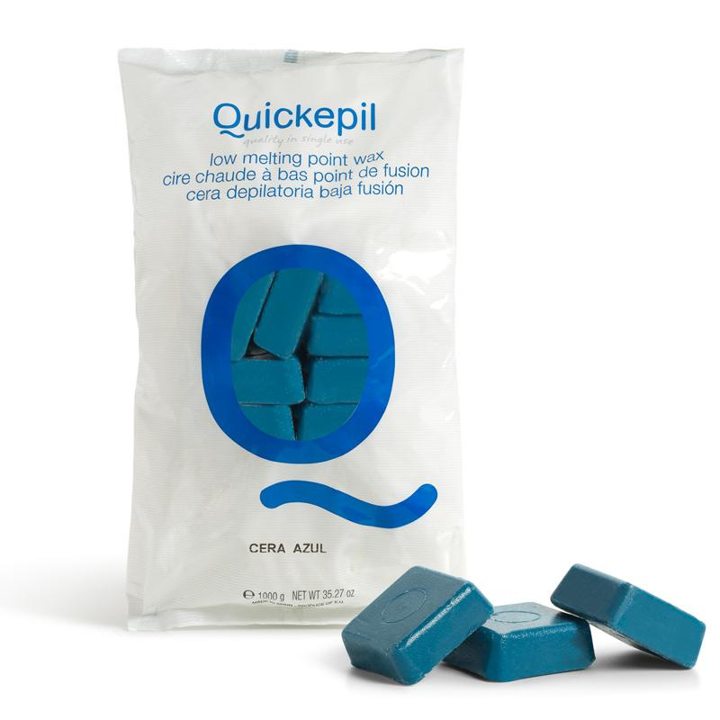 QUICKEPIL VOSK BEZPÁSKOVÝ NA DEPILÁCIU 1 KG MODRÝ 1