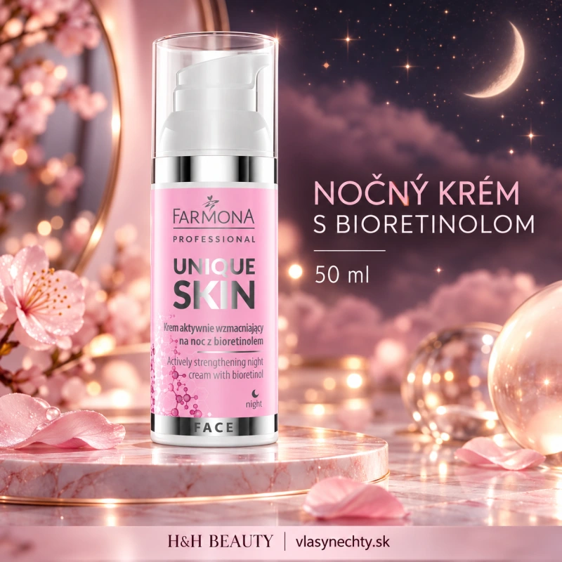 Farmona UNIQUE SKIN aktívne posilňujúci nočný krém s bioretinolom 50 ml