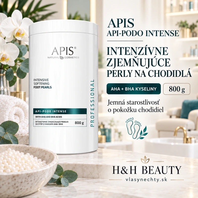 Intenzívne zjemňujúce perly na chodidlá s kyselinami AHA a BHA Apis Api-Podo Intense 800g