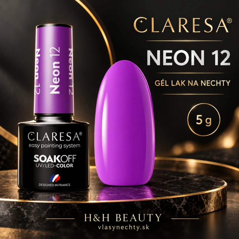 CLARESA GÉL LAK NA NECHTY NEON 12 - 5g