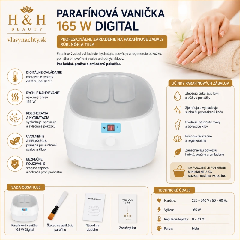 PARAFINOVÁ VANIČKA 165W DIGITAL