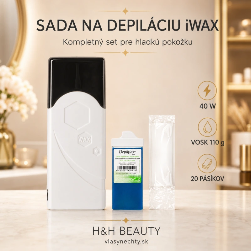 SADA NA DEPILÁCIU iWAX ROLKA SINGLE F-0 40W BIELA + ROLKA + PÁSKY