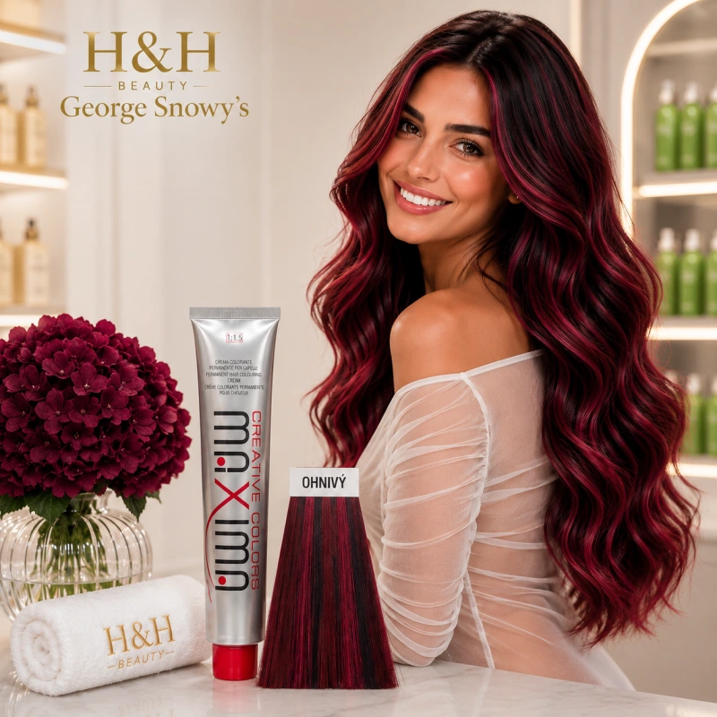 MAXIMA Farebný melír HAIR COLOR FIAMA – ohnivá červená 100 ml