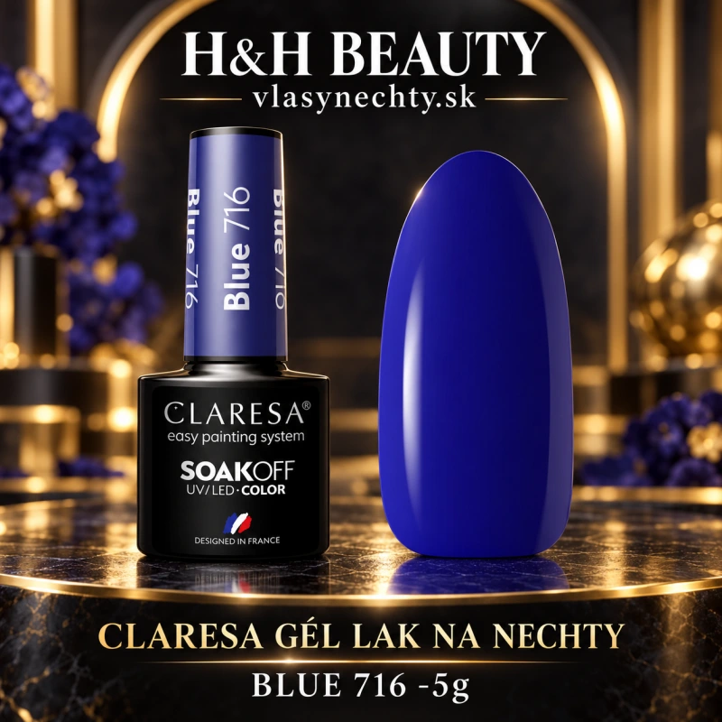 CLARESA GÉL LAK NA NECHTY BLUE 716 -5g