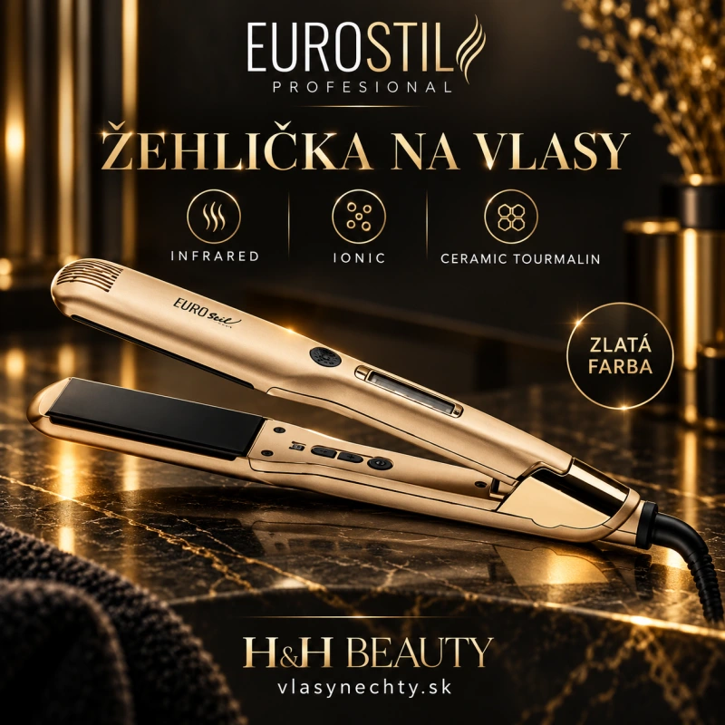 EUROSTIL Žehlička na vlasy profesional Infrared Ionic Ceramic Tourmalin 2