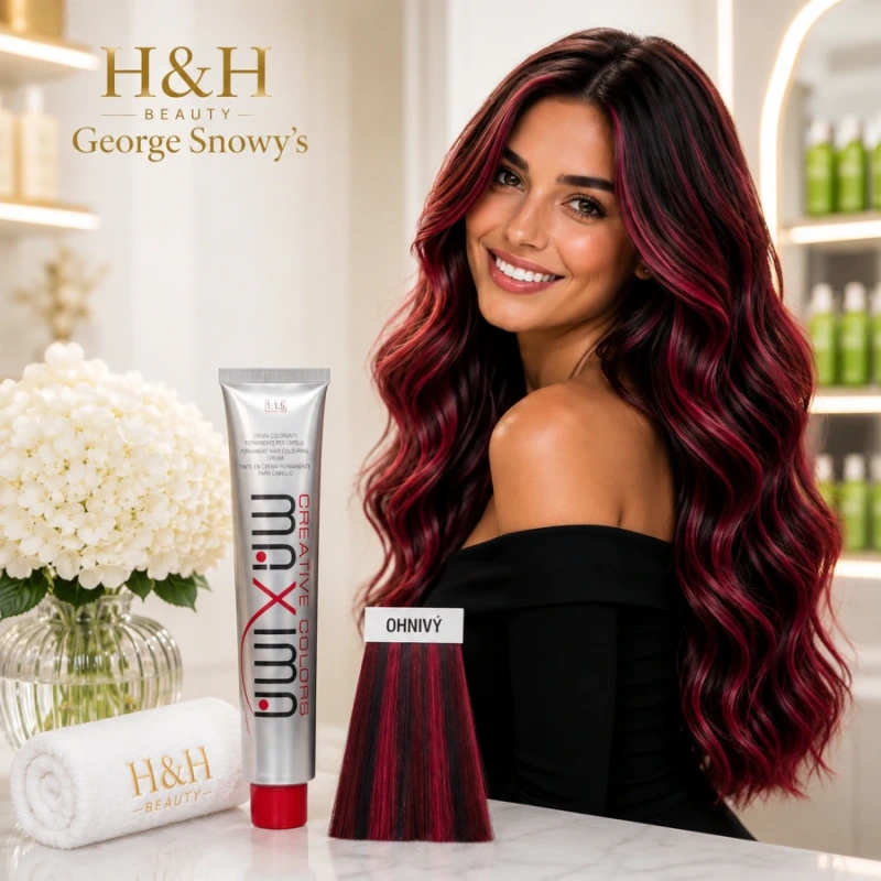 MAXIMA Farebný melír HAIR COLOR FIAMA – ohnivá červená 100 ml 3