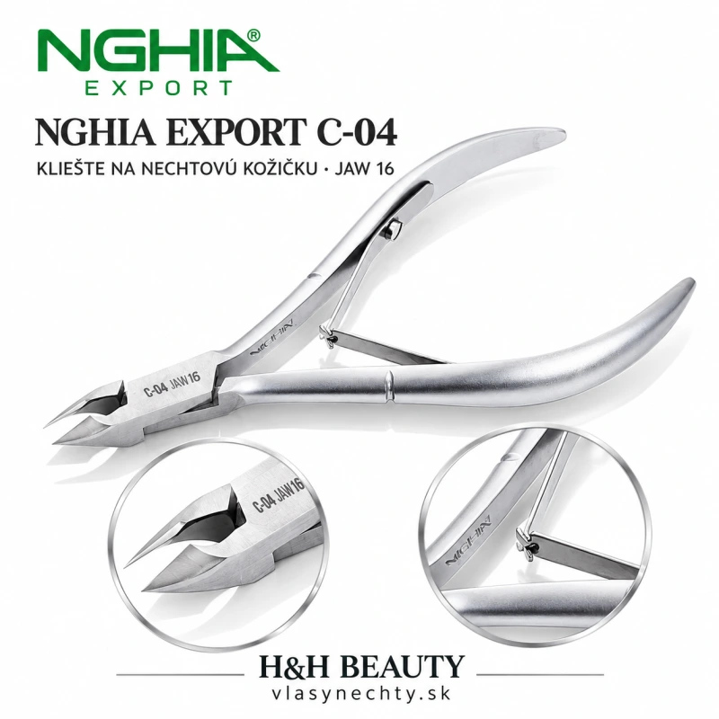 NGHIA EXPORT KLIEŠTE NA NECHTOVÚ KOŽIČKU C-04 JAW 16