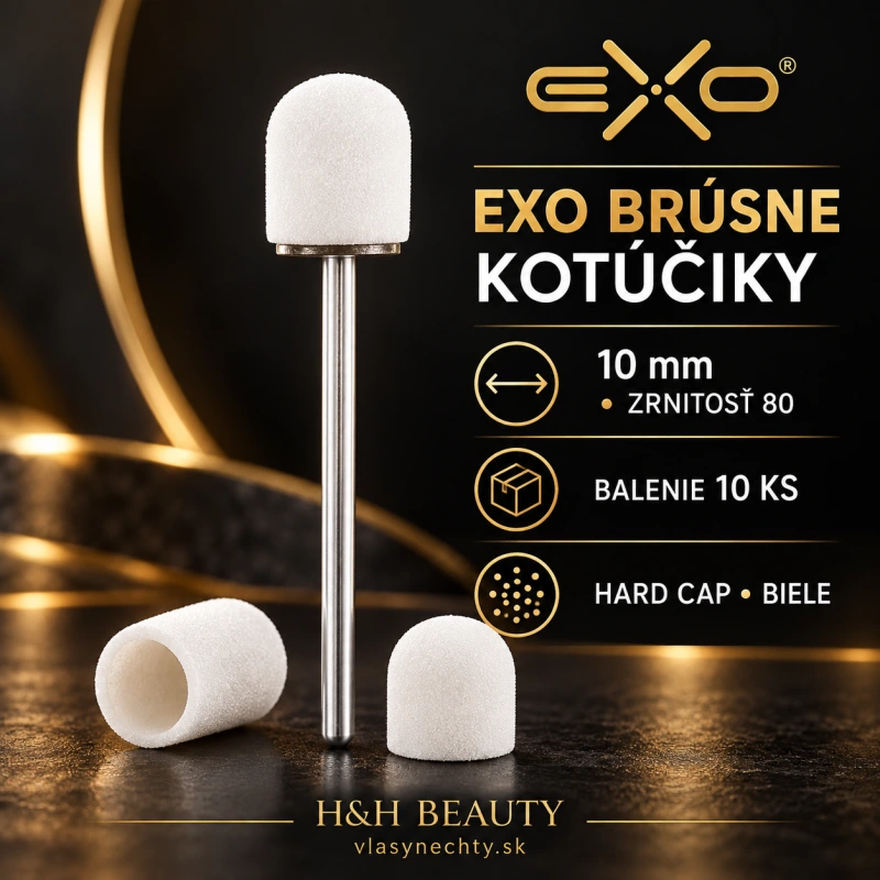 EXO BRÚSNE KOTÚČIKY 10mm/80 10 KS. HARD CAP BIELE