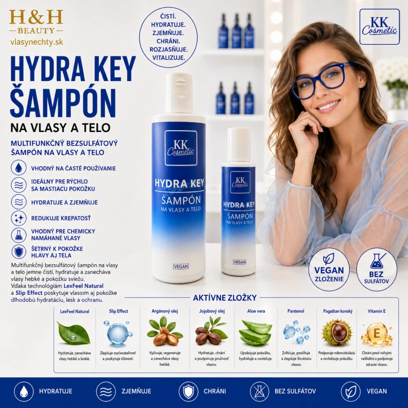 Hydra Key – Šampón na vlasy a telo 250ml