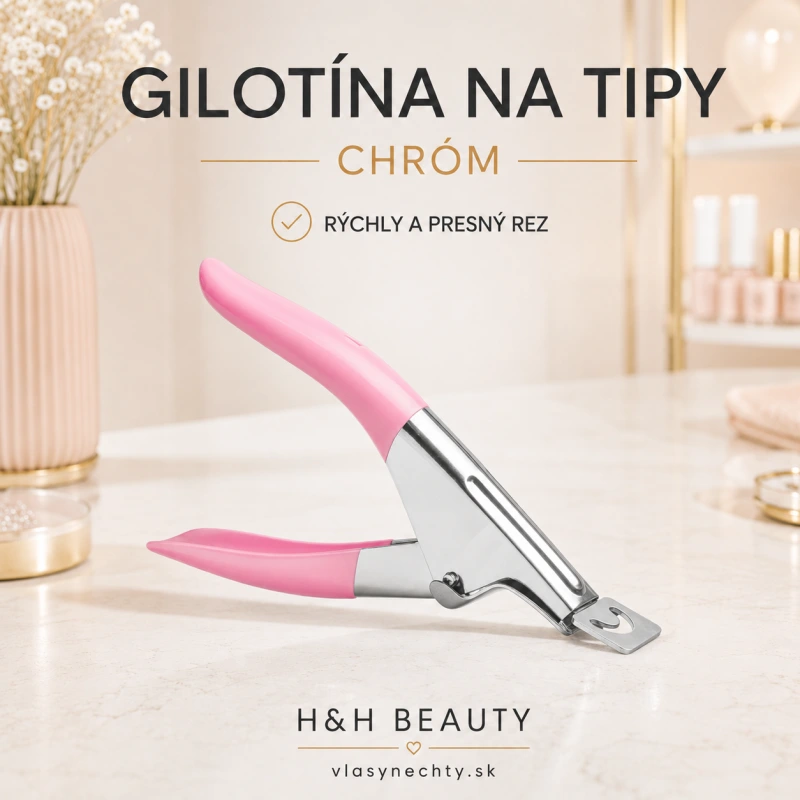 Gilotína chrómová ružová