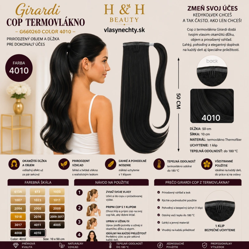 Girardi Cop termovlákno G660260 COLOR 4010 ČIERNA