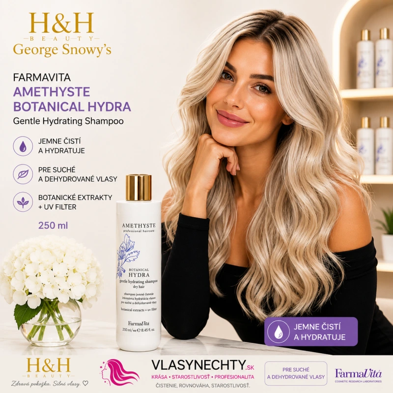 Farmavita AMETHYSTE BOTANICAL HYDRA Gentle Hydrating Shampoo 250ml