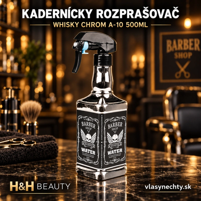 KADERNÍCKY ROZPRAŠOVAČ WHISKY CHROM A-10 500ML