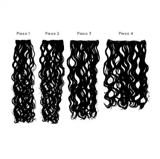 SANGRA HAIR TWENTYTWO prírodné vlasy vlnité 45 cm 6