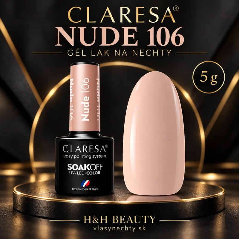 CLARESA GÉL LAK NA NECHTY NUDE 106 - 5g