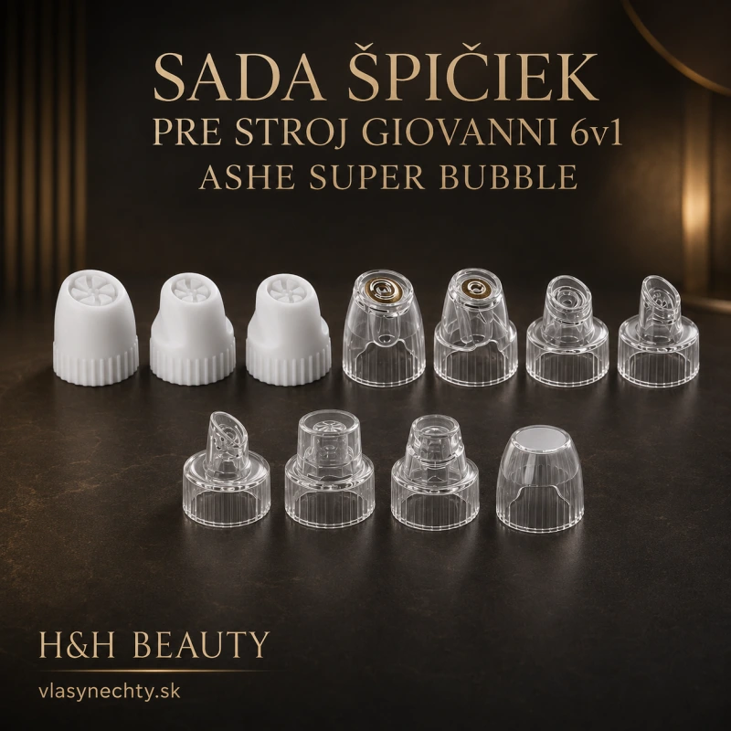 Sada špičiek pre stroj Giovanni 6v1 Ashe Super Bubble