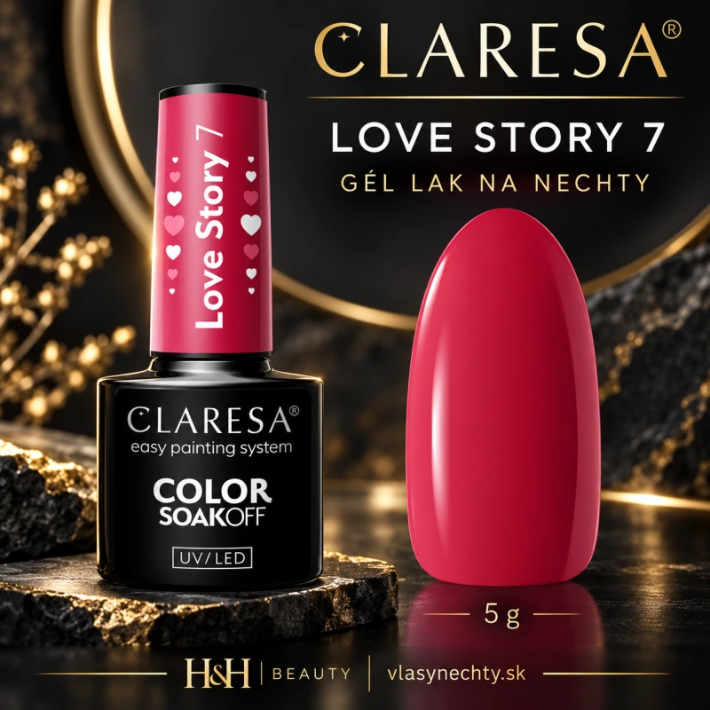 CLARESA GÉL LAK NA NECHTY LOVE STORY 7 - 5g
