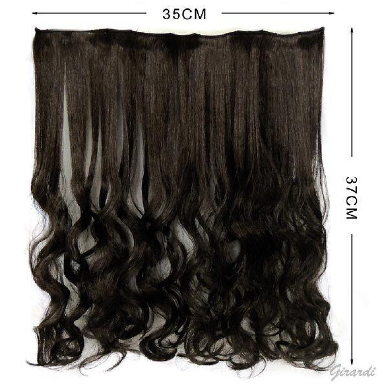 Girardi Clip in vlasy vlnité, 5 klipov extra, farba 4008